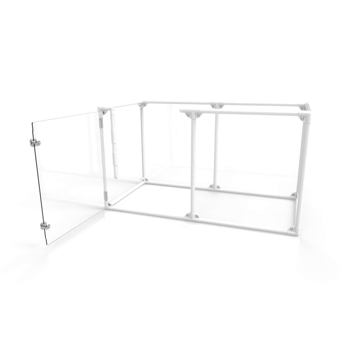 27" Tall Small Lucidium Pet Pen in white color